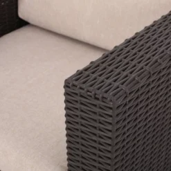 Waverly 2pk Faux Wicker Club Chairs - Brown/Beige - Christopher Knight Home -Knight Outdoor Cheap Store GUEST 006b2752 0ff3 44ec 95bf 954b53ba0970