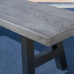 Lido Concrete Patio Dining Bench - Gray - Christopher Knight Home -Knight Outdoor Cheap Store GUEST 01602aed 0723 49ff 86c2 8d2d751302aa