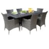 Malta 7pc Rectangle All-Weather Wicker Patio Dining Set - Gray - Home - Christopher Knight Home