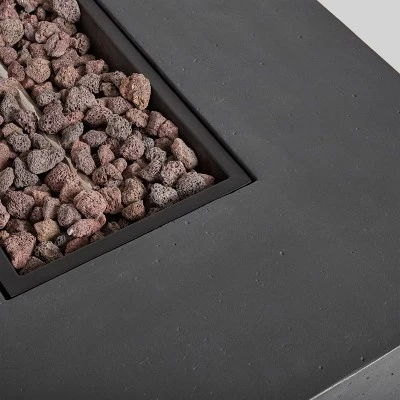 Augusta 5pc Wood & Wicker Chat Set With Fire Pit - Natural/Gray/Dark Gray - Christopher Knight Home 9 Augusta 5pc Wood & Wicker Chat Set With Fire Pit - Natural/Gray/Dark Gray - Christopher Knight Home - Image 9