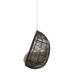 Morris Indoor/Outdoor Wicker Hanging Chair With 8' Chain - Christopher Knight Home -Knight Outdoor Cheap Store GUEST 047fe45a f725 425a a256 b0d6388b10bc