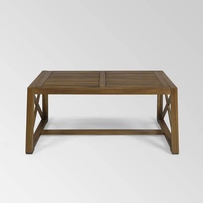 Andora 2pc Acacia Wood Loveseat Set - Brown/Dark Teal - Christopher Knight Home 4 Andora 2pc Acacia Wood Loveseat Set - Brown/Dark Teal - Christopher Knight Home - Image 4