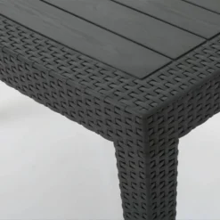 Daytona 4pc Faux Wicker Chat Set - Charcoal - Christopher Knight Home -Knight Outdoor Cheap Store GUEST 068d30fb e7f7 4058 a7f8 3923cdc689c8