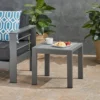 Cape Coral Aluminum Patio Side Table Gray - Christopher Knight Home