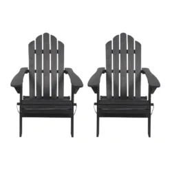 2pk Hazel Outdoor Acacia Wood Foldable Adirondack Chairs - Christopher Knight Home -Knight Outdoor Cheap Store GUEST 086ae530 8bc3 4697 9f57 610d009ee09f