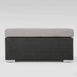 Santa Rosa 8pc Wicker Sectional Seating Set - Gray/Silver - Christopher Knight Home -Knight Outdoor Cheap Store GUEST 08931123 4d25 40ba bf74 28c1e553391b