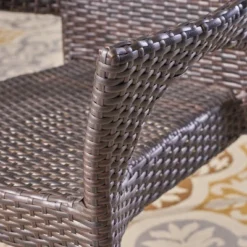 Laurent 5pc Acacia Wood & Wicker Dining Set - Teak/Brown - Christopher Knight Home -Knight Outdoor Cheap Store GUEST 09283319 b72f 4441 b361 dc3c3a3752dc