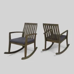 2pk Colmena Acacia Wood Patio Rustic Rocking Chair - Christopher Knight Home -Knight Outdoor Cheap Store GUEST 0a6fbf18 adff 4ff7 8c65 77795d3730d6