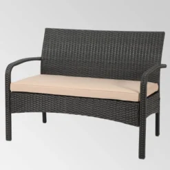 Cordoba 6pc Wicker Conversation Set - Brown/Tan - Christopher Knight Home -Knight Outdoor Cheap Store GUEST 0aef3358 320a 428d 8330 b3cc243586f7