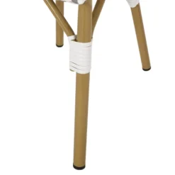 Elize 2pk Outdoor French Bistro Chairs - Gray/White/Bamboo - Christopher Knight Home -Knight Outdoor Cheap Store GUEST 0c6926fd cdc4 4e8a 9cf1 5ef5ce350f46