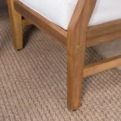 Perla 9pc Acacia Wood Patio Conversation Set - Teak/Cream - Christopher Knight Home -Knight Outdoor Cheap Store GUEST 0dae138d bcc9 4e14 86f7 79b8bb1335a3