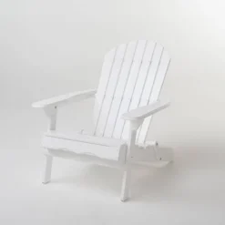 Malibu 2pk Acacia Wood Adirondack Chairs - White/Gray - Christopher Knight Home -Knight Outdoor Cheap Store GUEST 0f553ee5 c701 4030 8198 ac633fdad380
