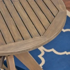 Casa 3pc Acacia X Leg Bistro Dining Set Gray/Cream - Christopher Knight Home -Knight Outdoor Cheap Store GUEST 0fe6f86d 9ca9 49d0 a0b8 562994b16ebe