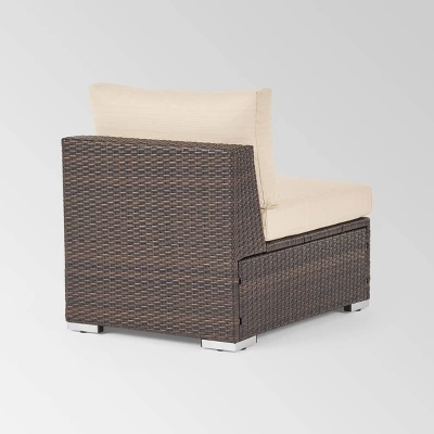 Santa Rosa Wicker Patio Accent Chair - Brown - Christopher Knight Home 2 Santa Rosa Wicker Patio Accent Chair - Brown - Christopher Knight Home - Image 2
