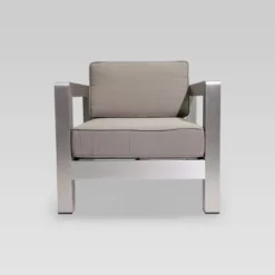 Aviara 5pc Aluminum Chat Set With Fire Pit - Silver/Khaki And Light Gray - Christopher Knight Home 8 Aviara 5pc Aluminum Chat Set With Fire Pit - Silver/Khaki And Light Gray - Christopher Knight Home -Knight Outdoor Cheap Store GUEST 1278436c 69a6 4390 b84f a77e7c6ed86b