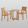 Westbridge 3pc Acacia Wood Bistro Set - Teak - Christopher Knight Home