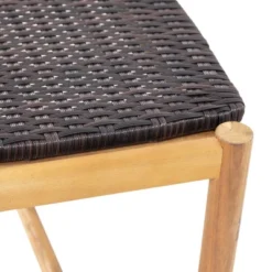 Cambria Outdoor 3 Seater Wicker Bench - Teak/Brown - Christopher Knight Home -Knight Outdoor Cheap Store GUEST 174a3508 b8cc 411e 81a4 9d60762e0786