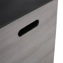 Langton Outdoor Light Weight Concrete & Ceramic Square Tank Holder Side Table Dark Gray/Black - Christopher Knight Home -Knight Outdoor Cheap Store GUEST 1840856c 8a1d 42ae 8420 5f9a0e55ba94