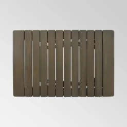 Malibu Folding Side Table - Gray - Christopher Knight Home -Knight Outdoor Cheap Store GUEST 1b9563a6 c0ce 4fa1 b6ca 6ad4e2cbfcb3