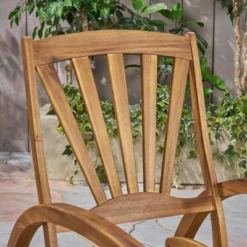 Sunview 3pc Acacia Wood Recliner Rocking Chair Set - Teak - Christopher Knight Home -Knight Outdoor Cheap Store GUEST 1dc40735 fd3d 4742 960b 369ce527fa14