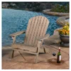 Hayle Reclining Wood Adirondack Chair With Footrest - Gray - Christopher Knight Home