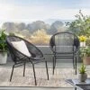 Nusa 2pk Faux Rattan Patio Club Chairs - Christopher Knight Home
