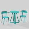Haiti 3pc Iron Patio Bistro Set - Matte Teal - Christopher Knight Home