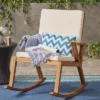 Champlain Acacia Wood Patio Rocking Chair - Christopher Knight Home