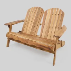 Malibu Acacia Wood Patio Adirondack Loveseat - Christopher Knight Home -Knight Outdoor Cheap Store GUEST 20662701 d207 4a7f a995 15209dc8c428