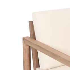 2pk Stefan Outdoor Acacia Wood Club Chairs With Cushions Brown/Beige - Christopher Knight Home -Knight Outdoor Cheap Store GUEST 21f98698 6b4c 4cd1 896a 643060357143