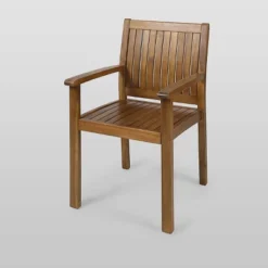 Karen 5pc Acacia Dining Set - Teak - Christopher Knight Home -Knight Outdoor Cheap Store GUEST 23731c1d 686e 479b a1db 46eaaa95f85d