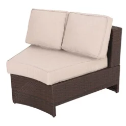 Madras Tortuga 8pc Wicker 1/2 Round Seating Set With Ice Bucket Ottoman - Brown/Beige - Christopher Knight Home 7 Madras Tortuga 8pc Wicker 1/2 Round Seating Set With Ice Bucket Ottoman - Brown/Beige - Christopher Knight Home -Knight Outdoor Cheap Store GUEST 280f37ad e886 43e7 9841 20815c505486