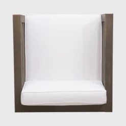 Oana 2pk Acacia Wood Club Chairs - Gray/White - Christopher Knight Home -Knight Outdoor Cheap Store GUEST 28a2aac3 1a65 47c7 9232 c74169453561 1