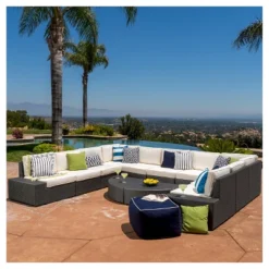 Santa Cruz 12pc Wicker Sofa Set With Cushions - Christopher Knight Home -Knight Outdoor Cheap Store GUEST 28bb6554 8ce7 4651 b5e0 b8ac579da1e3