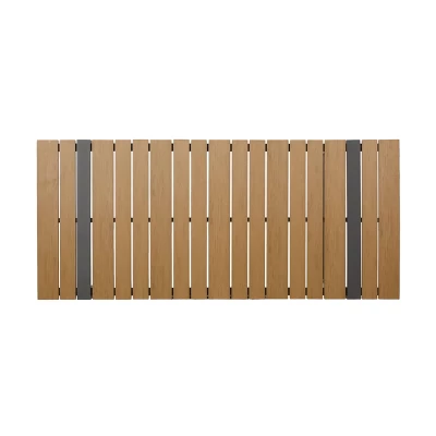 Cibola Outdoor Aluminum Rectangle Dining Table - Natural/Gray - Christopher Knight Home 3 Cibola Outdoor Aluminum Rectangle Dining Table - Natural/Gray - Christopher Knight Home - Image 3