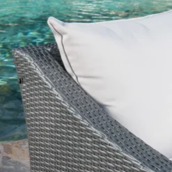 Antibes 6pc Wicker V-Shaped Sectional Sofa Set Gray/Silver - Christopher Knight Home -Knight Outdoor Cheap Store GUEST 2a4cb70d b2cd 4b54 ab6f 72aba8bad715