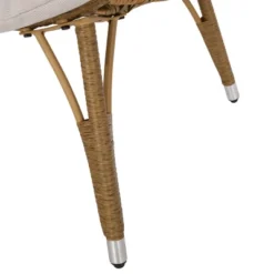 Serina Outdoor Wicker Teardrop Chair With Cushion - Beige/Light Brown - Christopher Knight Home -Knight Outdoor Cheap Store GUEST 2b561980 ba05 4943 af24 49b84f82b47a