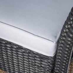 St. Lucia 4pc Wicker Patio Seating Set Black/White - Christopher Knight Home -Knight Outdoor Cheap Store GUEST 2b666356 6511 4237 85ec 09454222a906