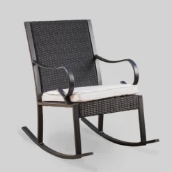 Harmony Wicker Patio Rocking Chair - Christopher Knight Home -Knight Outdoor Cheap Store GUEST 2fee739a 10e3 4a58 95d4 41cf4b00933a