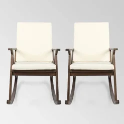 Gus 2pk Acacia Wood Rocking Chair - Christopher Knight Home -Knight Outdoor Cheap Store GUEST 3087dc83 b4a2 479b abe6 91d86ca2608f