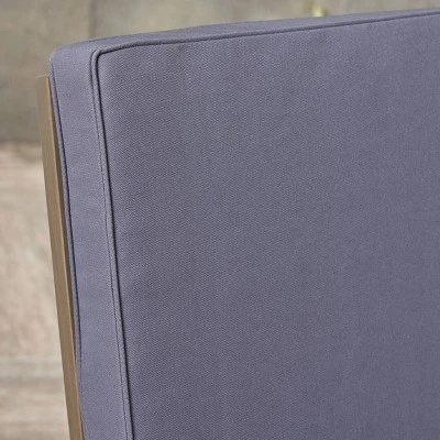 Candel Acacia Wood Patio Rocking Chair Gray/Dark Gray - Christopher Knight Home 4 Candel Acacia Wood Patio Rocking Chair Gray/Dark Gray - Christopher Knight Home - Image 4