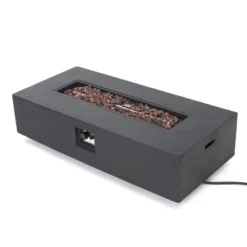 Pismo 5pc Aluminum Chat Set With Fire Pit - Silver/Dark Gray - Christopher Knight Home -Knight Outdoor Cheap Store GUEST 31fc05de ca32 4480 af2b d09739089211