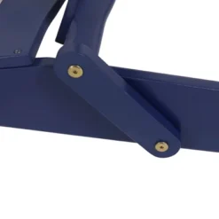 2pk Bellwood Outdoor Acacia Wood Folding Adirondack Chairs Navy - Christopher Knight Home