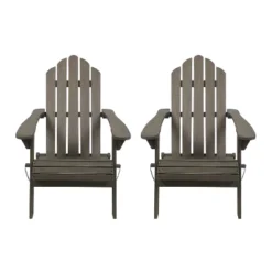 2pk Hazel Outdoor Acacia Wood Foldable Adirondack Chairs - Christopher Knight Home -Knight Outdoor Cheap Store GUEST 35555e8a 29c5 458a a1fd 0fbdd61b664d