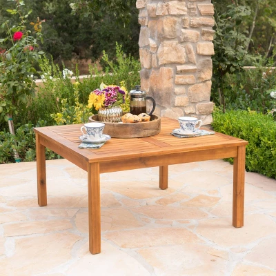 Perla Acacia Wood Coffee Table Brown - Christopher Knight Home 1 Perla Acacia Wood Coffee Table Brown - Christopher Knight Home