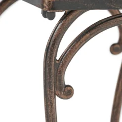 Mckinley Set Of 2 Cast Aluminum Patio End Tables - Copper - Christopher Knight Home -Knight Outdoor Cheap Store GUEST 377151f6 a49b 41ec b105 f7b846940f0d