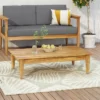 Magnolia Patio Acacia Wood Coffee Table - Teak - Christopher Knight Home