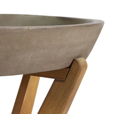 Yukon Patio Side Table - Teak/Light Gray - Christopher Knight Home 3 Yukon Patio Side Table - Teak/Light Gray - Christopher Knight Home - Image 3