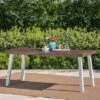 Della Rectangle Acacia Dining Table - Christopher Knight Home