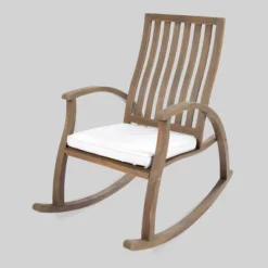 Cayo Acacia Wood Outdoor Patio Rocking Chair - Christopher Knight Home -Knight Outdoor Cheap Store GUEST 437a3362 1086 4a7d 9ca2 144b16eef0dd